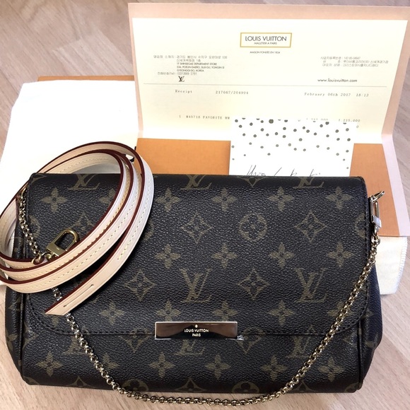 W/Receipt 🌸🌸 FAVORITE 🌸🌸 Louis Vuitton FAVORITE MM - Picture 2 of 16